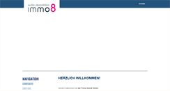 Desktop Screenshot of immo8.de